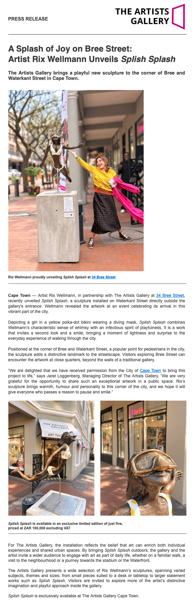 A Splash of Joy on Bree Street